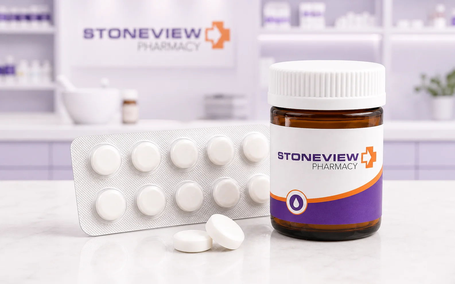 Stoneview style compounded hormone troches