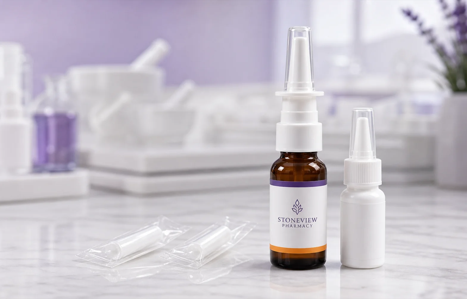 Compounded nasal spray product shot