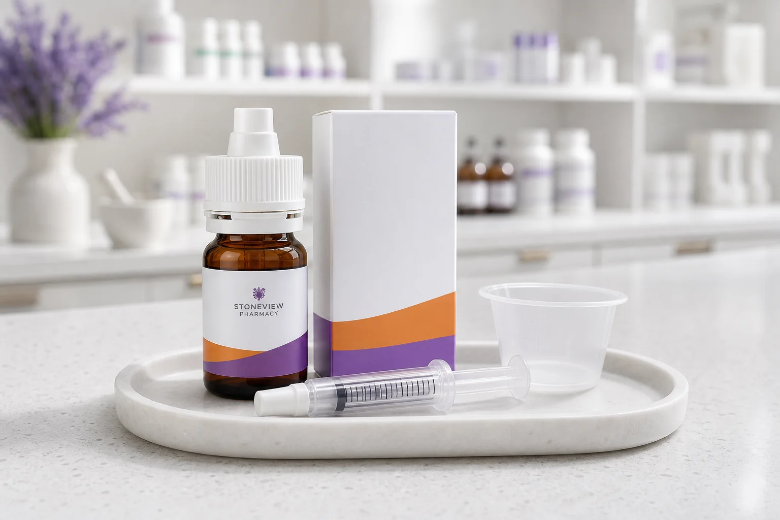 GLP-1 medication support products prepared by the pharmacy