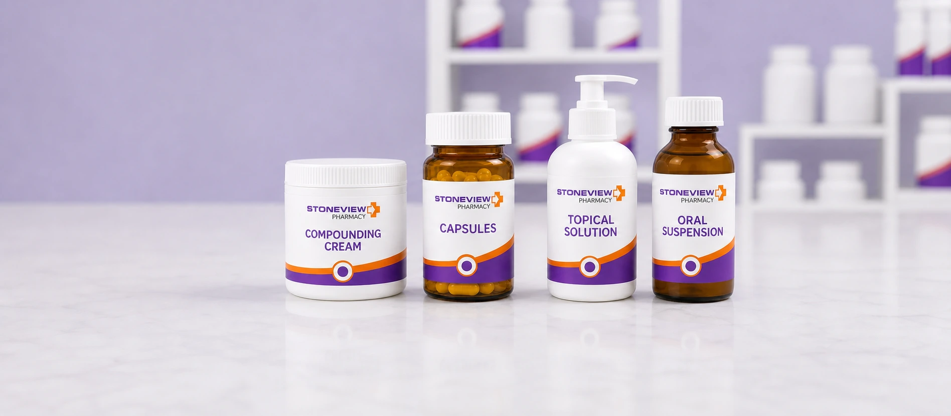 Stoneview Pharmacy branded compounded medication dosage forms