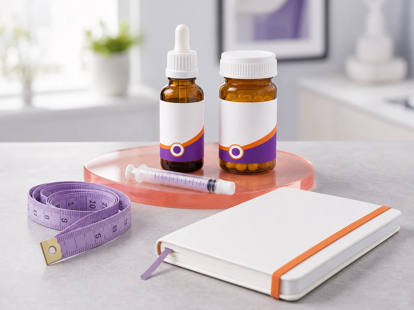 Weight management pharmacy support products and measurement tools