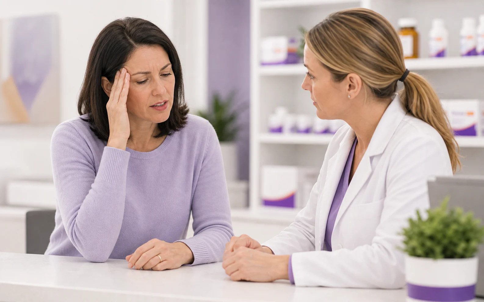 Migraine and temple pain support consultation