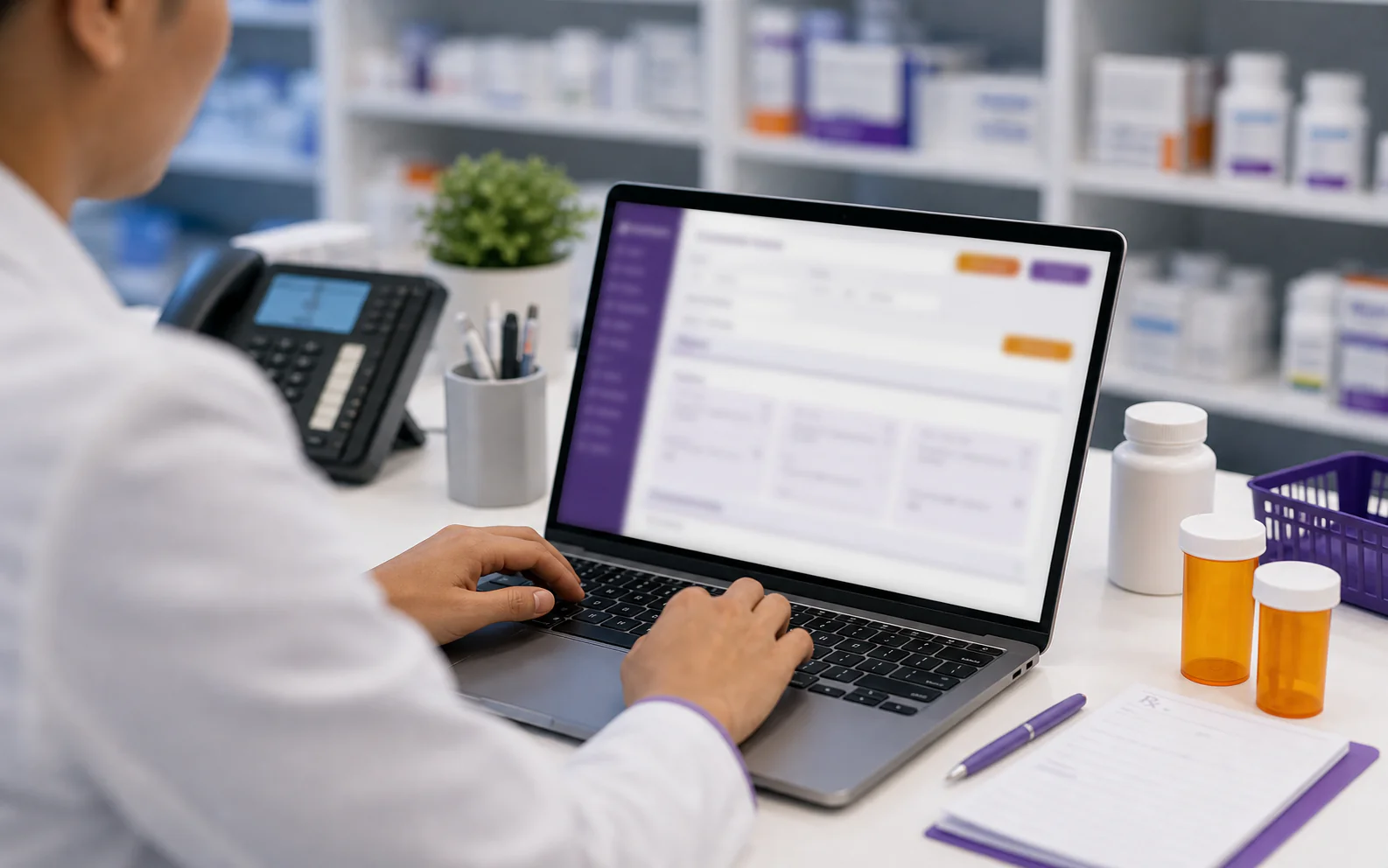 Secure pharmacy prescription workflow at Stoneview Pharmacy