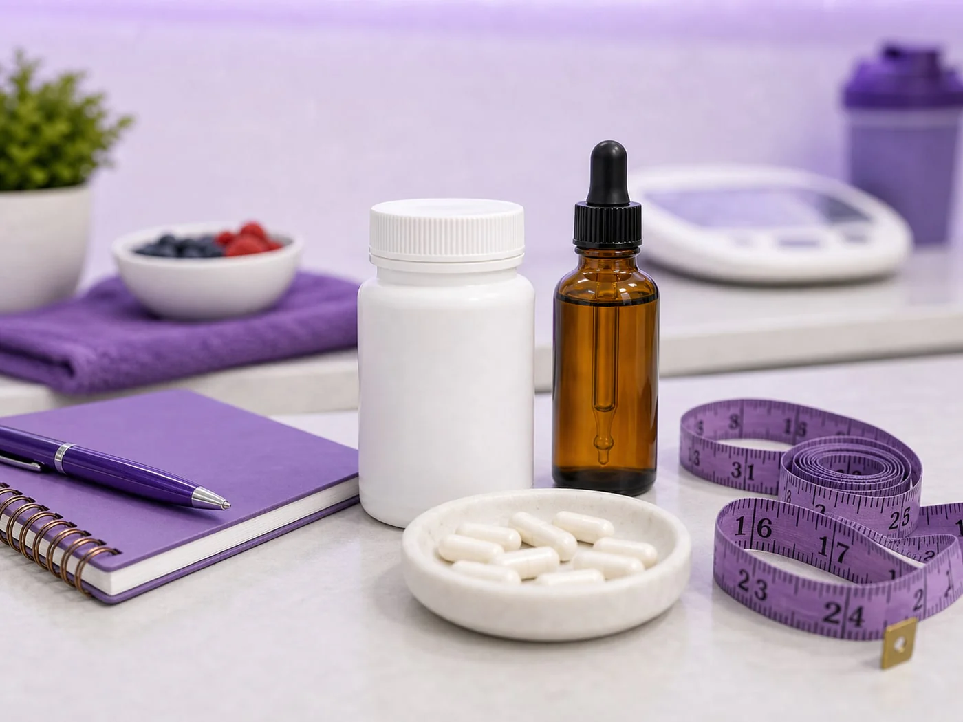 Weight management pharmacy support products and measurement tools