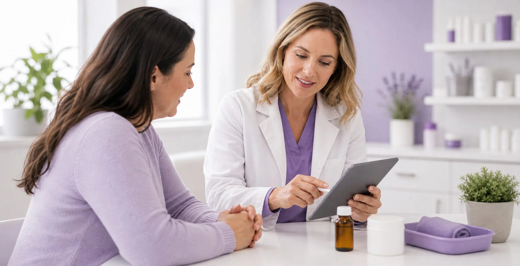 Pharmacist reviewing a provider-guided weight management plan