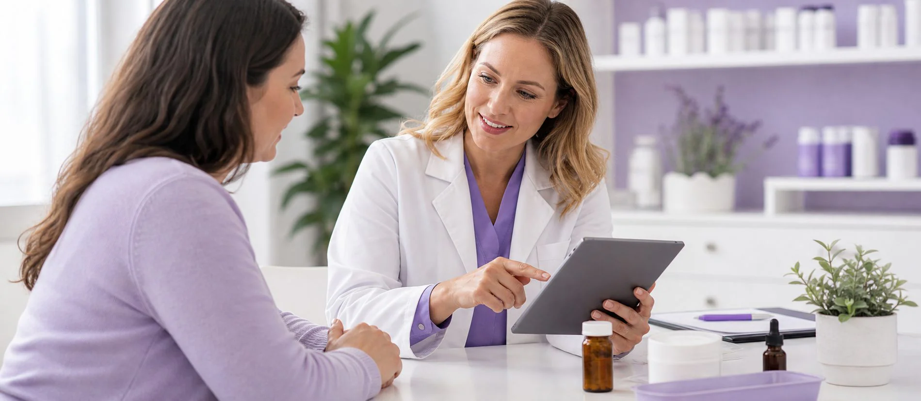 Private pharmacy consultation for a weight management support plan